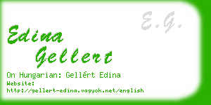 edina gellert business card